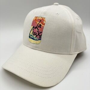 La Croix Hat Cap Strap Back One Size White Can Embroidered #LiveLaCroix NEW